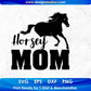 Horsey Mom Animal T shirt Design In Svg Png Cutting Printable Files