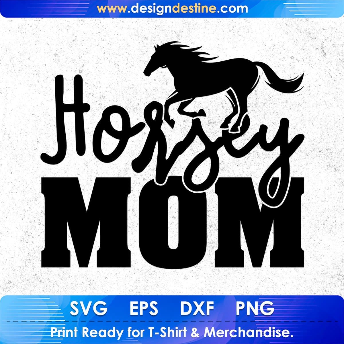Horsey Mom T shirt Design In Svg Png Cutting Printable Files