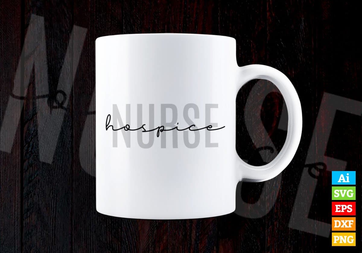 Hospice Nurse Editable Vector T-shirt Design in Ai Svg Png Files