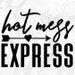 Hot Mess Express Mother's Day T shirt Design In Png Svg Cutting Printable Files