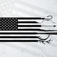 Hunting and Fishing American flag Vector T shirt Design in Ai Png Svg Files