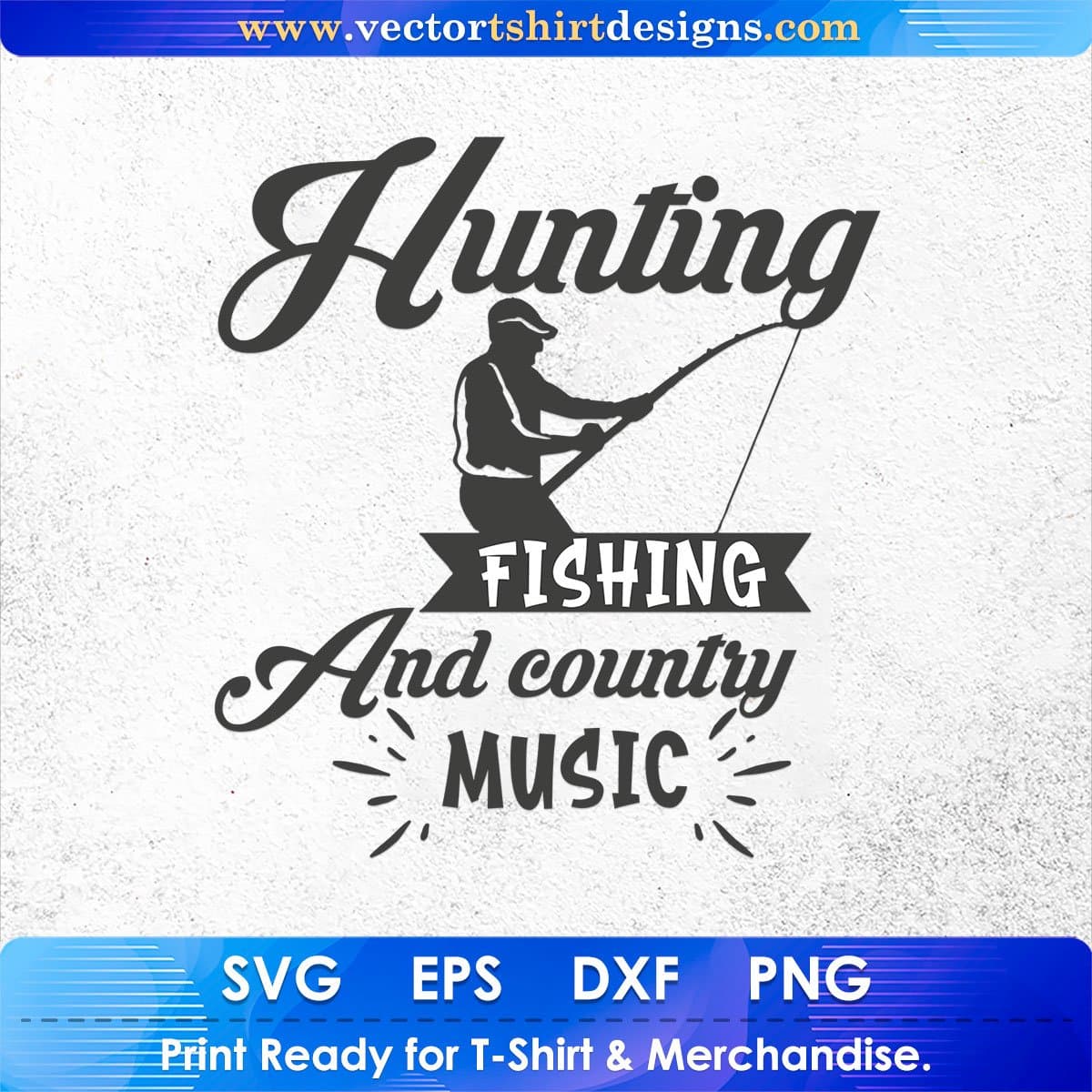 Hunting Fishing And Love Country Music - Hunting And Fishing - Sticker