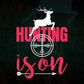 Hunting Is On Editable Vector T shirt Design In Svg Png Printable Files