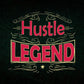 Hustle Legend Motivational Quotes Vector T-shirt Design in Ai Svg Png Files