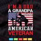 I am a Dad a Grandpa And an American Veteran 4th of July Svg T shirt Design.