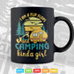 I am Flip Flops Camping Funny Girl Svg T shirt Design.