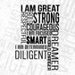 I am Great Bold Strong Courageous T shirt Design In Svg Png Cutting Printable Files