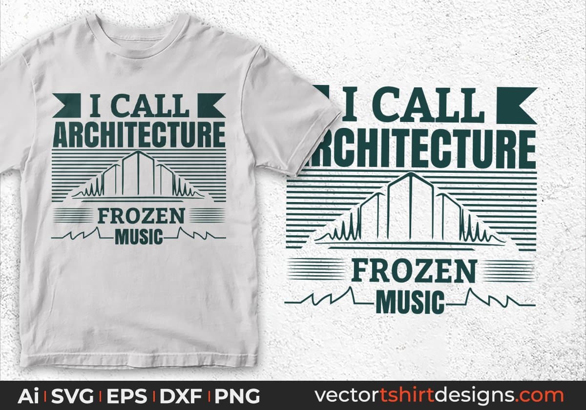 I Call Architecture Frozen Music Architect Editable T shirt Design Svg Cutting Printable Files