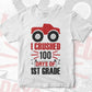 I Crushed 100 Days Of 1st Grade School Editable Vector T-shirt Design in Ai Svg Files