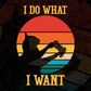 I Do What I Want Cat Playing Retro Video Game Player Gift Editable T-Shirt Design in Ai Svg Cutting Printable Files