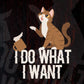 I Do What I Want Funny Cat Personality Editable T shirt Design in Ai Png Svg Cutting Printable Files