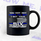 I Got Your Six Thin Blue Line Police Officer's gift 4th July Editable Vector T shirt Design in Ai Png Svg Files.