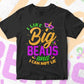 I Like Big Beads And I Can Not Lie Mardi Gras Editable Vector T-shirt Design in Ai Svg Png Files