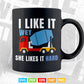 I Like It Wet Cement Mixer Truck Driver Vector T shirt Design Svg Printable Files