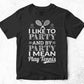 I Like To Party And by Party I Mean Play Tennis Vector T-shirt Design in Ai Svg Png Files