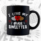 I Love My 1st Grade Sweettes Valentine's Day Editable Vector T-shirt Design in Ai Svg Png Files
