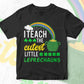 I Teach The Cutest Little Leprechauns St Patrick's Day Editable Vector T-shirt Design in Ai Svg Png Files