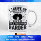 I Thrive On Obstacles Afro Editable T shirt Design Svg Cutting Printable Files