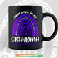 I Wear Purple For My Grandma Pancreatic Cancer Rainbow Svg Png Cut Files.