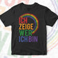 ICH ZEIGE WER ICHBIN T shirt Design In Svg Cutting Printable Files