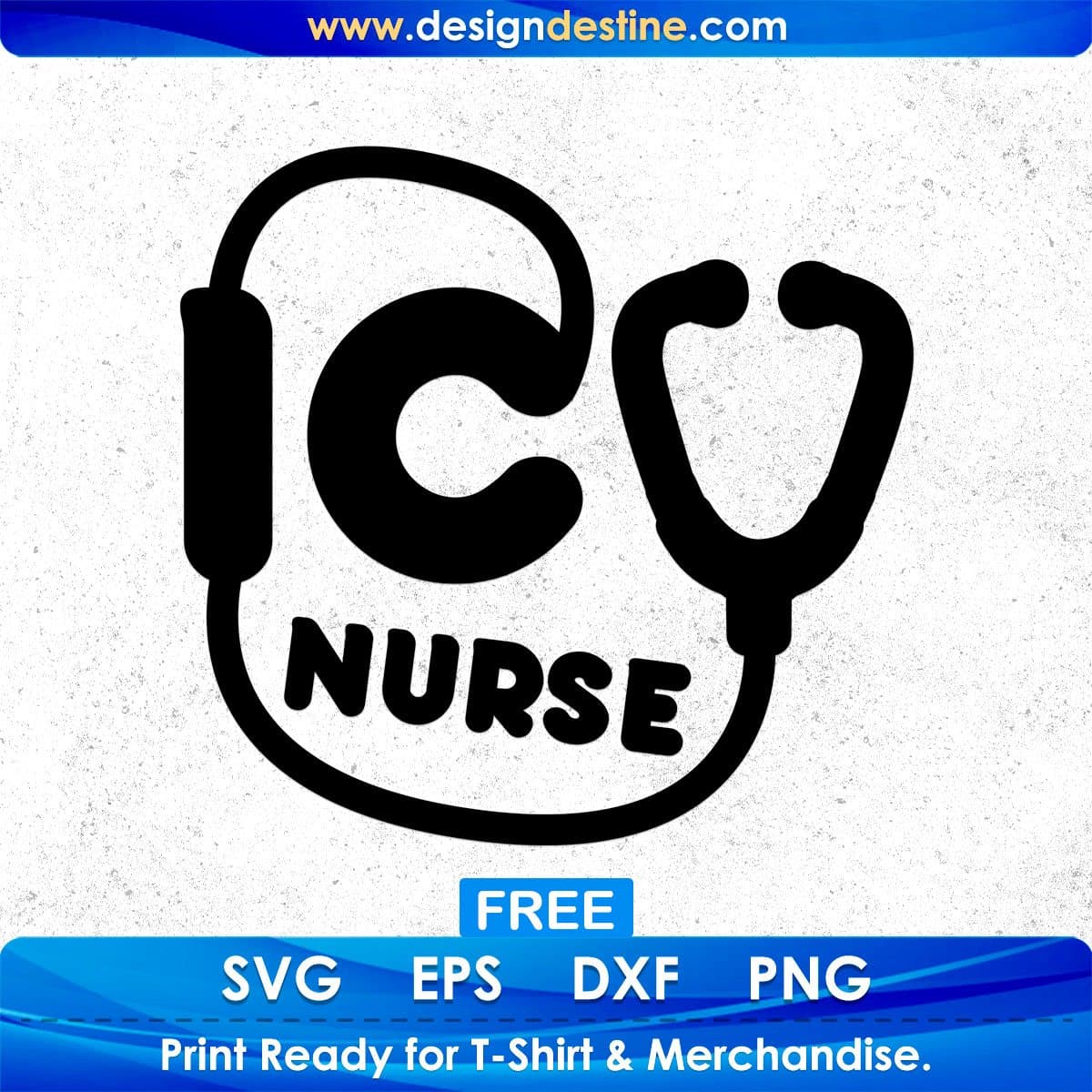 ICU Nurse T shirt Design In Svg Png Cutting Printable Files