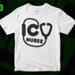 ICU Nurse T shirt Design In Svg Png Cutting Printable Files