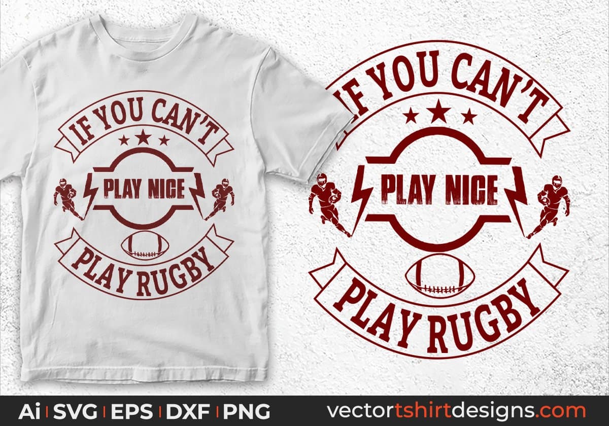 Rugby American Football Tshirt Design