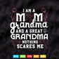 I'm a Mom Grandma Great Nothing Scares Me Mother's Day Svg Png Cut Files.