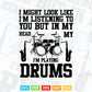 I'm a Playing Drums Funny Drumming Life Svg Files.