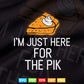I'm Just Here For The Pie Funny Thanksgiving Food Joke Svg Png Cut Files.