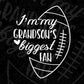 I'm My Grandson's Biggest Fan Editable Vector T-shirt Design in Ai Png Svg Cutting Printable Files