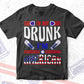 I'm Not Drunk I'm a American 4th Of July Vector T shirt Design in Ai Png Svg Files