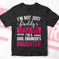 I'm Not Just Daddy's Little Girl I'm a Civil Engineer's Daughter Editable Vector T-shirt Designs Png Svg Files