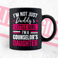 I'm Not Just Daddy's Little Girl I'm a Counselor's Daughter Editable Vector T-shirt Designs Png Svg Files