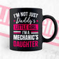I'm Not Just Daddy's Little Girl I'm a Mechanic's Daughter Editable Vector T-shirt Designs Png Svg Files