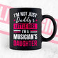 I'm Not Just Daddy's Little Girl I'm a Musician's Daughter Editable Vector T-shirt Designs Png Svg Files