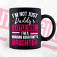 I'm Not Just Daddy's Little Girl I'm a Nursing Assistant's Daughter Editable Vector T-shirt Designs Png Svg Files