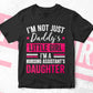 I'm Not Just Daddy's Little Girl I'm a Nursing Assistant's Daughter Editable Vector T-shirt Designs Png Svg Files