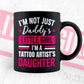 I'm Not Just Daddy's Little Girl I'm a Tattoo Artist's Daughter Editable Vector T-shirt Designs Png Svg Files