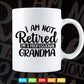 I'm Not Retired I'm A Professional Grandma Svg Png Cut Files.