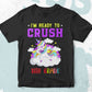 I'm Ready To Crush 11th Grade Back To School Editable Vector T-shirt Designs Svg Files