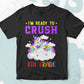 I'm Ready To Crush 8th Grade Back To School Editable Vector T-shirt Designs Svg Files