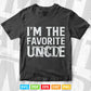 I’m the Favorite Uncle Gifts Svg Png Cut Files.
