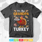 I'm The Grandma Turkey Matching Thanksgiving Family Svg Png Cut Files.