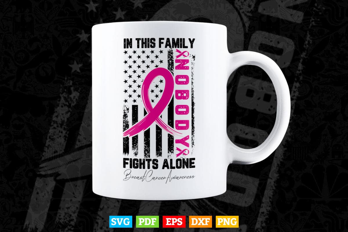 In This Family Breast Cancer Awareness Svg Cutting Printable Files.