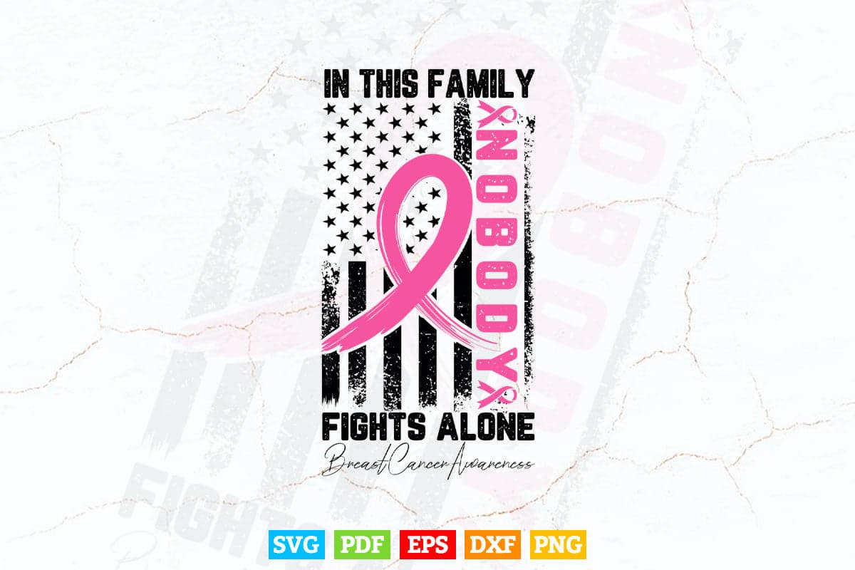 In This Family Breast Cancer Awareness Svg Cutting Printable Files.