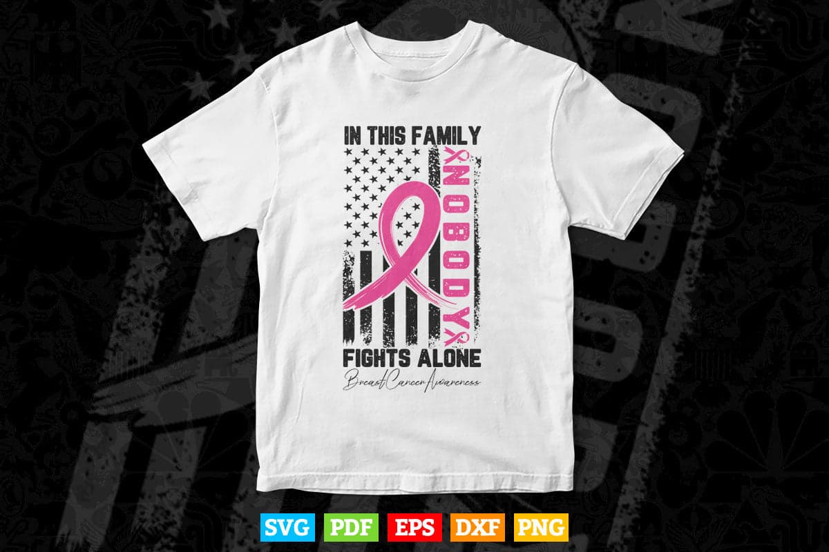 In This Family Breast Cancer Awareness Svg Cutting Printable Files.