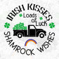 Irish Kisses Loads of Luck Shamrock Wishes St Patrick's Day Editable T-shirt Design in Ai Svg Files