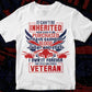 It Can Not Be Inherited Nor Can It Be Purchased The Title Air Force Veteran Editable T shirt Design Svg Cutting Printable Files