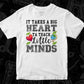 It Takes A Big Heart Ta Them Little Minds Editable T shirt Design In Ai Svg Png Cutting Printable Files
